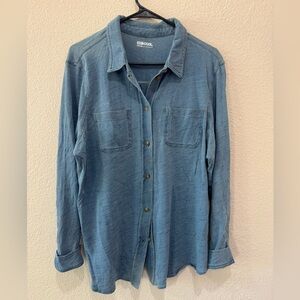 32 Degrees Casual Blue Button Down Shirt